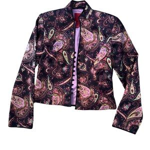 JS Collections Multicolor Paisley Blazer